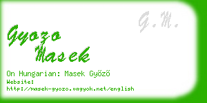 gyozo masek business card