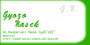 gyozo masek business card